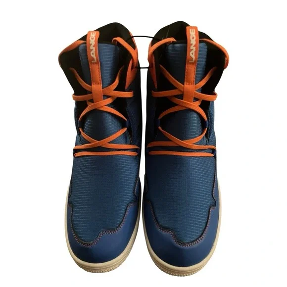 NWOT Lange Podium Snow Soft Shoes Boots Men 11.5US Blue + Orange Athletic